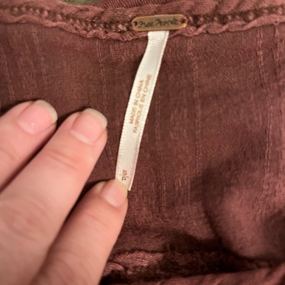 Free People Raspberry Boho Blouse - Picture 7 of 13